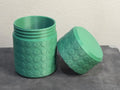 Screw Top Storage Container Cylinder Jar Eco Friendly Organizer - 3D Printed in PHA Biopolymer