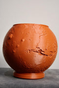 Mars Globe Planter - 3D Printed from Real NASA Topography Data | Planet Flower Pot