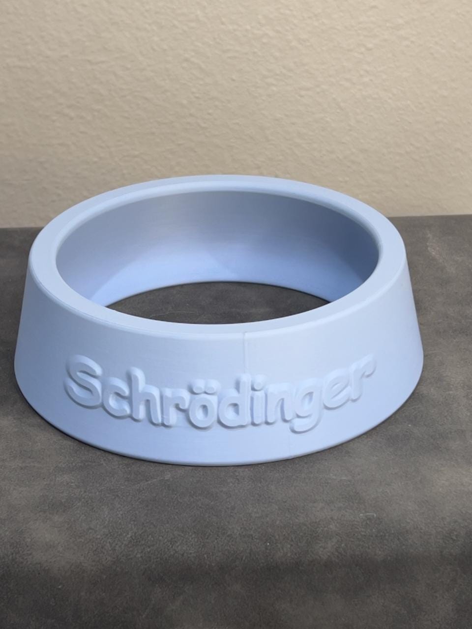 Elevated Cat Bowl Customized with your Pet's Name - Stainless Steel Insert - Raised Pet Dish
