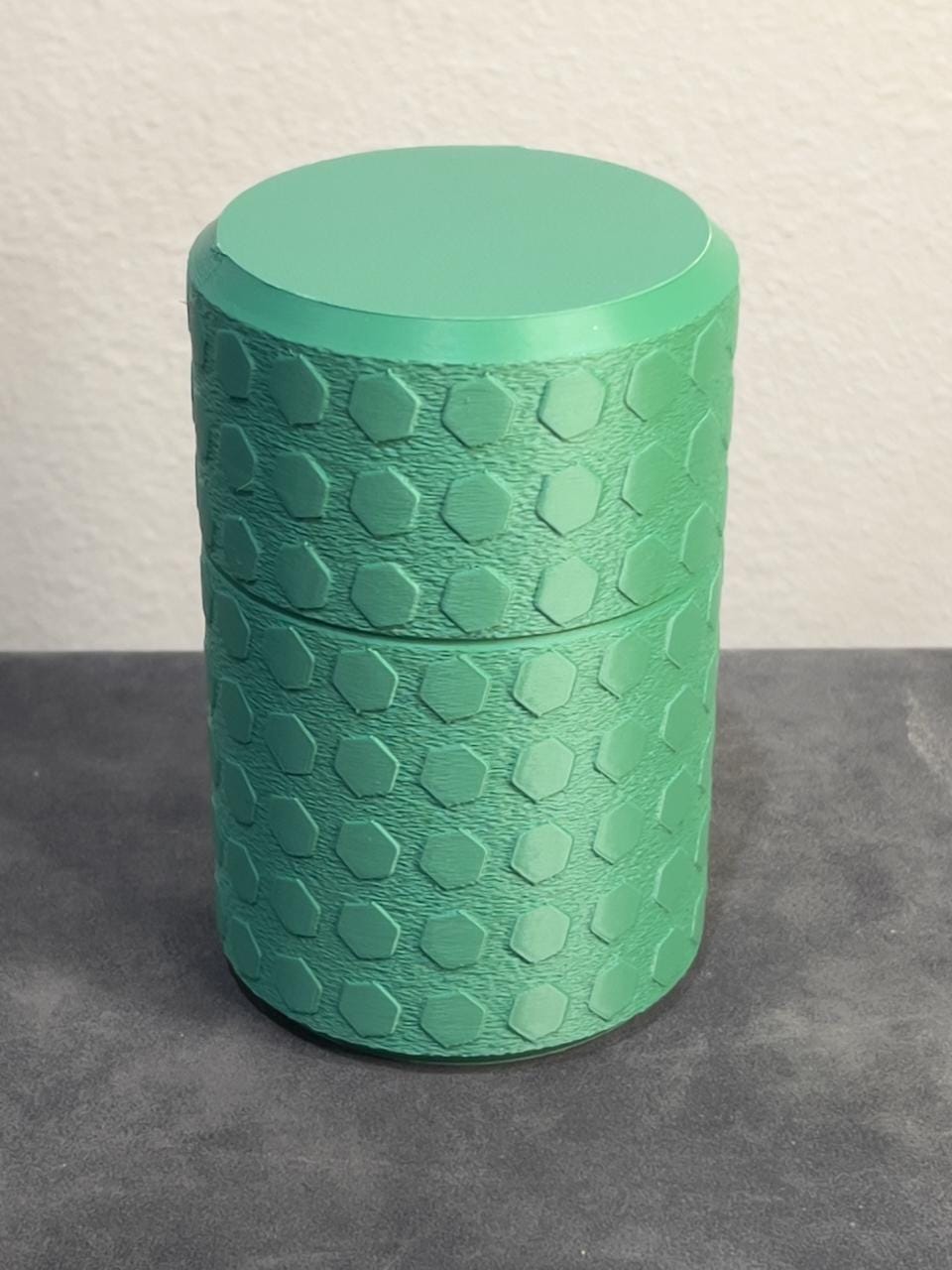 Screw Top Storage Container Cylinder Jar Eco Friendly Organizer - 3D Printed in PHA Biopolymer